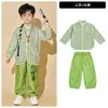 Fantasia de performance infantil para cheerleading Hanfu estilo chinês fantasia para reunião esportiva uniforme de classe para escola primária fantasia para coral de jardim de infância