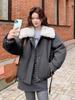 Parka de Patchwork a Cuadros Retro Chaqueta de Algodón para Mujer Invierno 2025 Forrada de Polar y Engrosada Chaqueta de Algodón Súper Bonita y Única