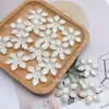Flor de Seis Pétalos Imitación Perla ABS Copo de Nieve Perla Abanico Broche para el Cabello Adorno para el Cabello Broche Accesorios de Pétalos Imitación Perla