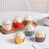 Cupcakes Grandes Mephin Vaso Papel para Hornear para Horno de Alta Temperatura Mephin con Tapa Vaso de Papel Madeleine