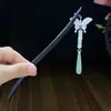 Horquilla Antigua de Imitación de Sándalo de Alta Calidad Broche Elegante para el Cabello Borla de Madera Accesorios para el Cabello Paso a Paso Hanfu Cheongsam