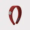Estilo Coreano Nova Tiara de Pelúcia com Floco de Neve de Strass Outono e Inverno Tiara de Topo Alto Estilo Retro Maillard Acessório de Cabelo da Moda para Mulheres