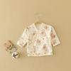 Ropa para bebé recién nacido, ropa de media espalda, primavera y otoño, camisa de algodón sin hueso para bebé recién nacido, ropa de monje de manga larga Little Dragon