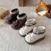 Botines Retro de Encaje para Niñas Otoño Invierno Estilo Nuevo Botas de Piel de Princesa con Lazo Botas para Bebé Suela Suave Antideslizantes con Cremallera Lateral