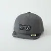 Chapéu Quente para Bebê ao Ar Livre Transfronteiriço Carta Bebê Simples Boné com Aba Novo Veludo Cotelê Bebê Macio Aba Flexível