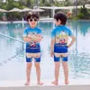 Trajes de baño para niños, para niños medianos y grandes, estilo nuevo, trajes de baño de secado rápido para niños, equipo de natación de una pieza con protección solar para bebés