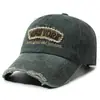 Boné de Baseball Bordado Vintage Lavado Transfronteiriço para Homens e Mulheres, Boné Protetor Solar, Chapéu Casual de Exterior Versátil da Moda, Novo Tendência