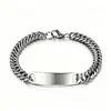 Ebay Aliexpress Atacado Masculino Aço Titânio Aço Inoxidável Pulseira Curva Europeia e Americana Hip-Hop Cubano Pulseira Polida