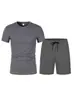 Conjunto de Manga Corta para Hombre Verano 2025 2: Camiseta de Baloncesto + Shorts Deportivos, Casual y Versátil para Deporte y Ocio
