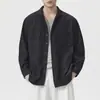 Ropa de Hombre Xintang Estilo nuevo de primavera estilo old money chaqueta camisa con cuello para hombre, camisa casual suelta de manga larga retro americana