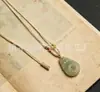 Colgante de Iluminación de Jade Natural Hotan de Xinjiang, Collar del Dios de la Fortuna, Amuleto "Sin Preocupaciones", Jadeíta de Pez Gordo, Amuleto de Paz Estilo Antiguo