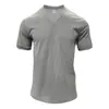 Sitio Independiente Transfronterizo de Amazon Camiseta Casual Holgada Estilo Americano Amigable con la Piel Amekaji Pana Cuello en V Manga Corta