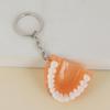 Pingente de dente de resina artificial Acessórios de joias DIY Halloween Chaveiro Material didático para jardim de infância Modelo de dente