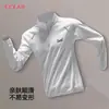 Ropa de Entrenamiento Slamball Otoño e Invierno de Terciopelo con Mangas Largas y Media Cremallera para Estudiantes de Atletismo Running Deporte Base Cálida