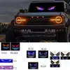 Luz LED Olho de Diabo Transfronteiriça Luz de Advertência para Janela de Carro Luz Decorativa USB para Carro Display Luz de Carro Olho de Diabo