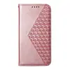 Aplicável ao Google Pixel 10A Capa de Celular Flip com Relevo de Losango Antiderrapante MOTOG35 Suporte Capa de Celular à Prova de Queda