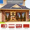 Decoraciones de Escena Más Vendidas Transfronterizas, Pegatinas Navideñas para Garaje, Telas Colgantes Más Vendidas en Amazon, Decoraciones para Fiestas de Año Nuevo