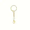 Cadena de Llavero de Venta Caliente Transfronteriza Anillo Abierto Hebilla de Cangrejo Artesanía DIY Llavero Accesorios para Llavero