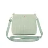 Bolso cubeta tejido de paja simple, elegante modelo nuevo 2026, diseño de nicho minimalista, bolso cubeta tejido de hombro y cruzado