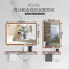 Espejo de Baño Inodoro Inodoro Espejo de Cristal Espejo Cuadrado Colgante de Pared Sin Perforaciones Colgante Horizontal Colgante Vertical Soporte de Espejo