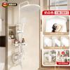Juego de Cabezal de Ducha con Salida de Agua Grande a Presión Cabezal de Ducha de Lluvia para Baño del Hogar Flor de Baño para Ducha Juego Completo