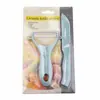 Cuchillo de fruta de cerámica tres piezas cuchillo de fruta de acero inoxidable pelador dos piezas cocina melón Rallador tabla de cortar Juego de regalo