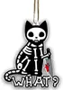 Colgante Plano de Acrílico de Gato Negro Interesante de Nuevo Producto Transfronterizo Decoración de Llavero para Mochila de Gatito de Halloween