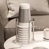 Portavasos de papel de lujo ligero transfronterizo dispensador de vasos desechables almacenamiento de escritorio acrílico portavasos de té portavasos de agua comercial