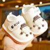 Sapatos para crianças pequenas, primavera e outono, sapatos simples para bebês iniciantes, sapatos para bebês de 1 a 2 anos, sola macia, sapatos antiderrapantes