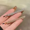 Estilo de Grupo de Chicas Coreanas Pinza para el Cabello con Pedrería Inspirada en Jennie Clip para Flequillo Lateral Exquisito Accesorio Brillante para el Cabello Pinza para el Cabello