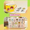 100 Pegatinas de Graffiti Inspiradoras de Animales de Dibujos Animados Retro para Decorar Guitarra Cuaderno Equipaje DIY Impermeables Transfronterizas