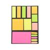 Traje de notas adhesivas artísticas para estudiantes, notas adhesivas de dibujos animados fluorescentes creativas, libreta de notas tipo flecha, notas adhesivas de moda para diario de mano