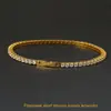 Pulsera de Tenis de Acero de Titanio Incrustada con Circonita de 2.5-5 mm Pulsera de Tenis Acero Inoxidable 316 Joyería Transfronteriza Gama Alta