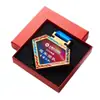 Medallas de Cristal Metálico al por Mayor Reunión Deportiva Escolar Etiquetas para Estudiantes Oro, Plata y Bronce Honor de Competencia Personalización Grabado e Impresión