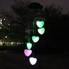 Luz de carillón de viento solar transfronterizo LED, luz colgante de pájaro cardenal, luz decorativa para exteriores, luz de ambiente festivo, luz de paisaje