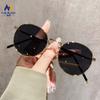 Óculos de Sol Estilo Similar de Liu Yina para Mulheres 2026 Novos Óculos de Sol Retrô Polarizados Anti-UV Óculos de Armação Redonda para Rostos Pequenos