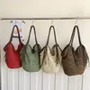 Bolsa de Mão Tecida Versátil de Grande Capacidade para Mulheres, Ombro Único, Sob o Braço, Palha, Bolsa Tote - Moda Tecida Transfronteiriça Primavera/Verão 2026
