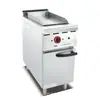Parrilla Eléctrica Comercial Vertical con Mitad Plana y Mitad Ranurada, Horno, Parrilla para Bistec con 1/3 Ranurado, Plancha de Hierro para Calamares