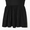 Vestido Tomara-que-caia com Cintura Marcada e Pregas Moda Europeia e Americana Emagrecedor Roupas Femininas Transfronteiriças A49044