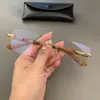 Armazón de Gafas Perforado Sin Marco Loudcloud para Tipos de Rostro Grandes, Elegante y Único, Adecuado para Gafas de Prescripción o Sin Prescripción