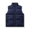 Roupa de Outono e Primavera Tendência Colete de Algodão Jaqueta Quente Novo Colete Masculino Simples Quente Colete Masculino Preto