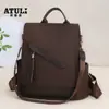 Bolsos para Mujer 2025 Verano Nuevo Mochila Casual para Mujer Moda Oxford Antirrobo Mochila de Viaje Bolsa Escolar
