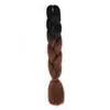 Trenzas Grandes de Fibra Sintética de Comercio Exterior, Trenzas de Colores, Peluca, Cabello para Trenzas Jumbo, Rastas Africanas, Cabello para Crochet