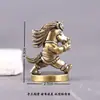 Figura de Caballo de Latón Puro con Lingotes, Pieza Decorativa Vintage para Escritorio, Mascota de Té y Adorno para Manualidades