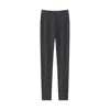 Lã Pura Fio Alemão Yangtze 60 Contagens Cor Lisa Calça Térmica de Tricô Leggings para Mulheres Varejo e Atacado Grande Quantidade Negociável