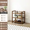 Sapateira de bambu nano simples multi-camadas armário de sapatos à prova de poeira doméstico entrada econômica armazenamento dormitório colocação prateleira de corredor