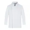 Uniforme de trabajo de chef, manga larga, para otoño e invierno, adecuado para catering, hoteles, panaderías, comedores, restaurantes y cocinas de servicio; se puede personalizar con logotipos impresos