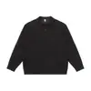 Ropa de Hombre Shanggu Nueva Colección Primavera y Otoño Estilo Japonés Color Sólido Texturizada Camiseta de Manga Larga para Hombre Estilo Americano Camisa Polo de Media Cremallera