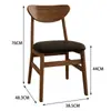 Mesa de Comedor de Madera Maciza para Uso Doméstico, Patas de Madera Maciza para Apartamentos Pequeños, Mesa de Comedor Rectangular, Mesa y Sillas de Comedor Comerciales Simples U