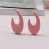 Creativo Verano Nuevo Color Caramelo Pendientes Acrílicos Semicirculares en Forma de C Pendientes Pequeños Frescos Simples Joyería para Mujeres